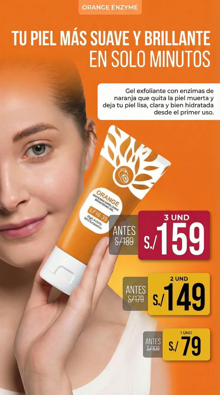 EXFOLIANTE ORANGE - CON ARROZ